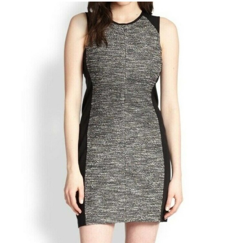 Eileen Fisher Petite M Tweedy Knitted Cotton Dress